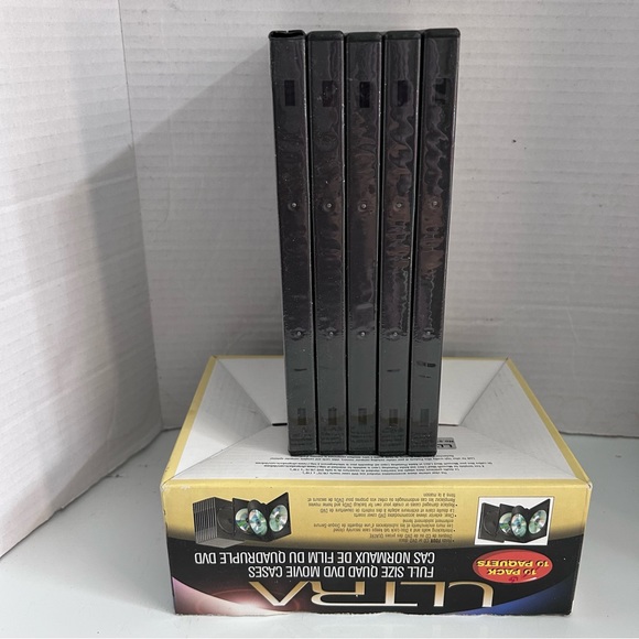 ULTRA full size QUAD DVD Movie Cases 5 pack - Picture 4 of 7